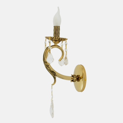 Toledo 1 light Solitaire Gold Wall lamp