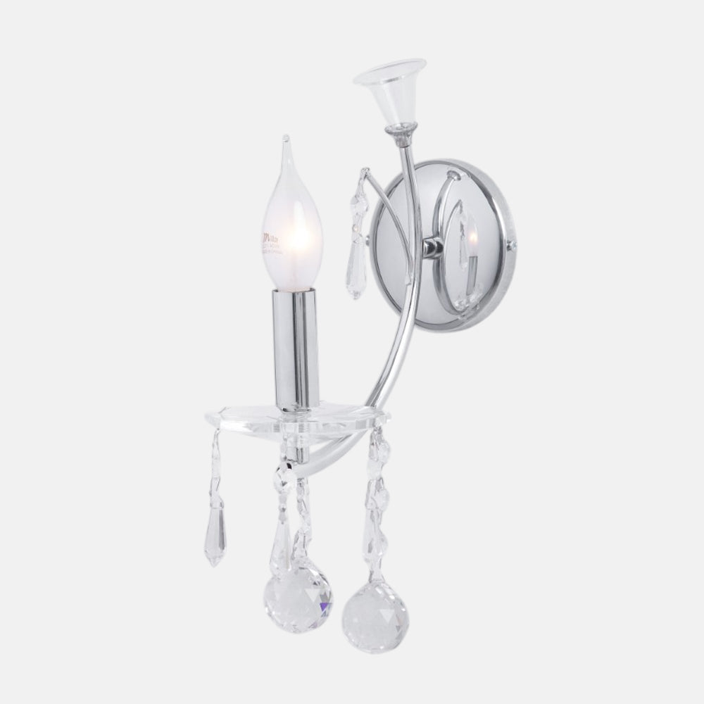 أبليك ذهبي بإضاءة واحدة على شكل زهرة التوليب