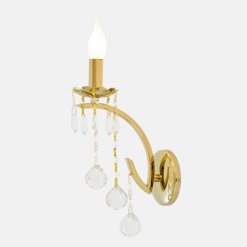 أبليك ذهبي سوليتير بنفسجي اللون بإضاءة واحدة