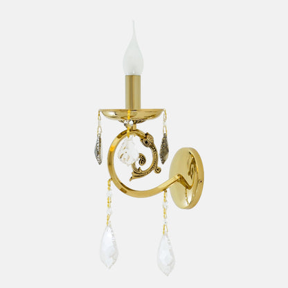 Nancy 1 light Solitaire Gold Wall lamp