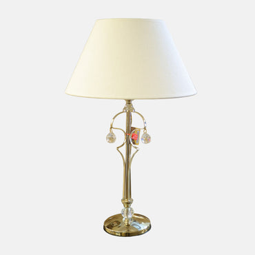 أباجورة دافنشي، 1 لمبة، معدن، 40×67 سم سوليتير ذهبي من قنديل مصر - Da Vinci Table Lamp, 1 Light, Metal, 40×67cm Solitaire Gold|Kandil Egypt