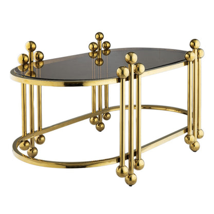 Balls Table, Stainless Steel, 45×90cm - PVD