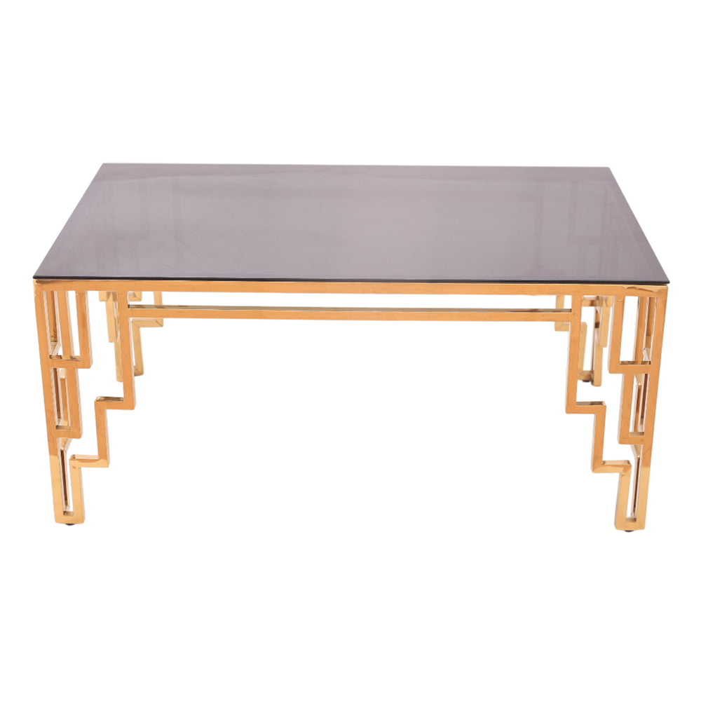 Table, stainless steel, 100*60×46cm Gold PVD - ترابيزه، استالس ستيل، 100*60×46 سم دهبي PVD