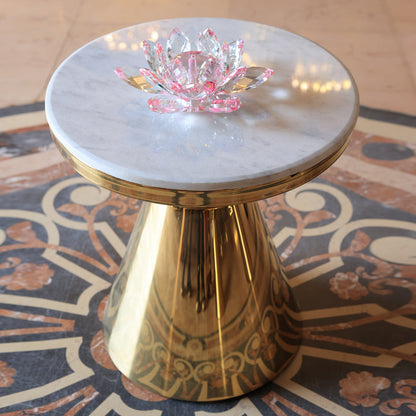 Table, stainless steel, 50×54cm Gold PVD - ترابيزه، استالس ستيل، 50×54 سم دهبي PVD