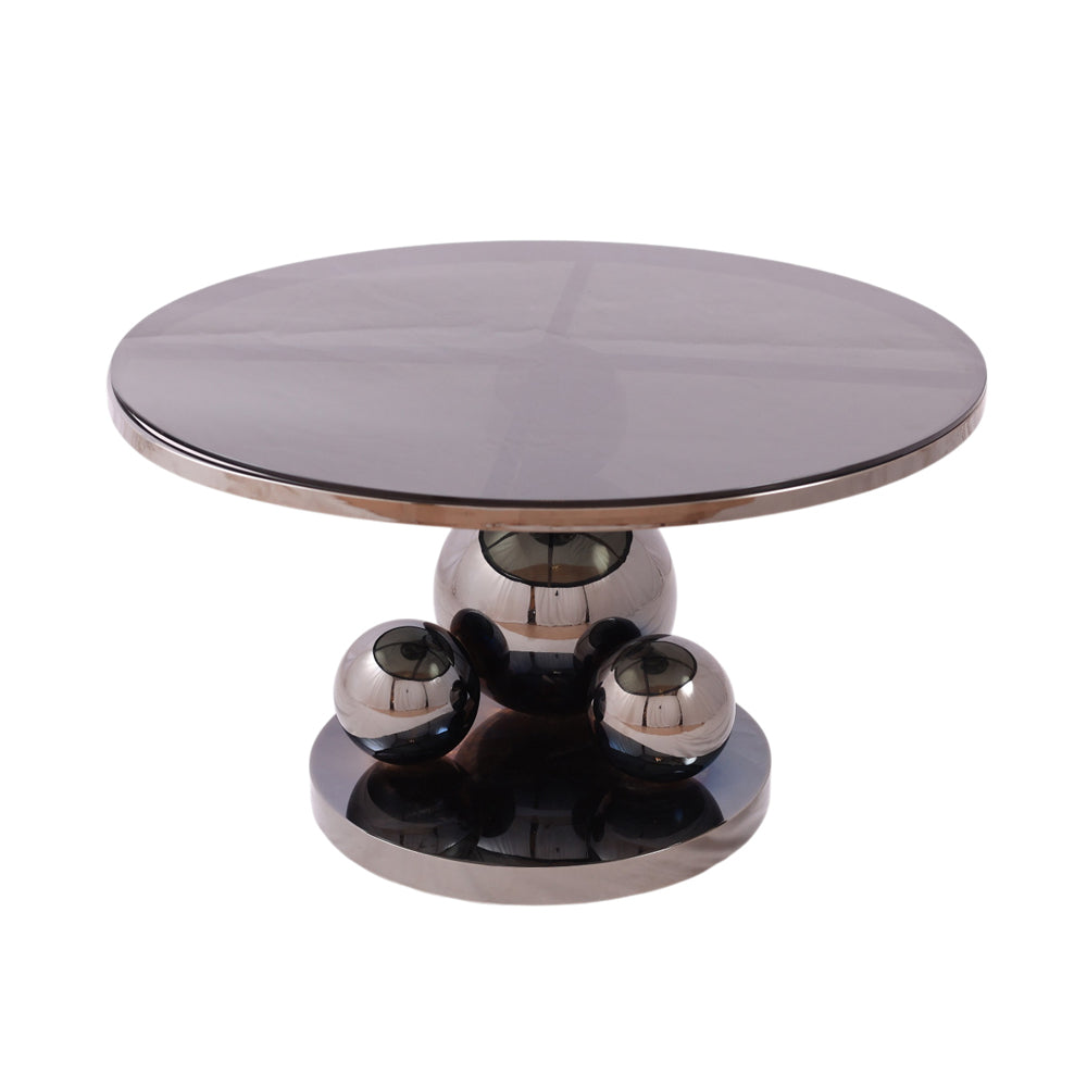 Table, stainless steel, 80×45cm Black PVD - ترابيزه، استالس ستيل، 80×45 سم اسود PVD