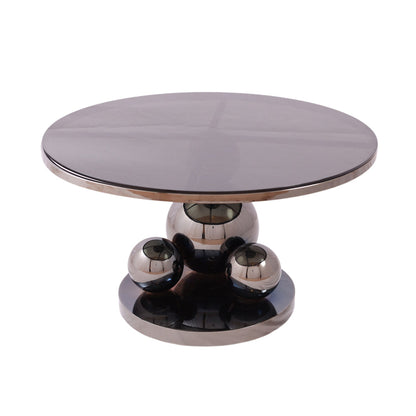 Table, stainless steel, 80×45cm Black PVD - ترابيزه، استالس ستيل، 80×45 سم اسود PVD