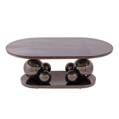 Table, stainless steel, 120*70×45cm Black PVD - ترابيزه، استالس ستيل، 120*70×45 سم اسود PVD