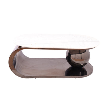 Table, stainless steel, 130*60×47cm Black PVD - ترابيزه، استالس ستيل، 130*60×47 سم اسود PVD