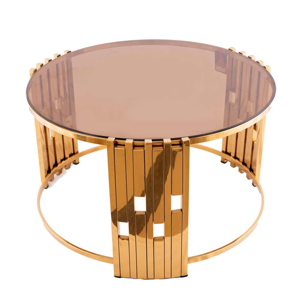 ترابيزة بيكاسو المطلية PVD بطول 80 سم