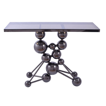 Console, stainless steel, 120*40×90cm Black PVD - كنسول، استالس ستيل، 120*40×90 سم اسود PVD
