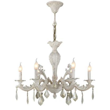 Moscow Chandelier, 6 Lights, Aluminum, 75×75cm - Whitey