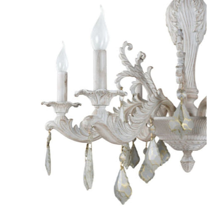 Moscow Chandelier, 6 Lights, Aluminum, 75×75cm - Whitey