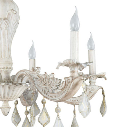 Stanley Chandelier, 6 Lights, Aluminum, 75×78cm - Whitey