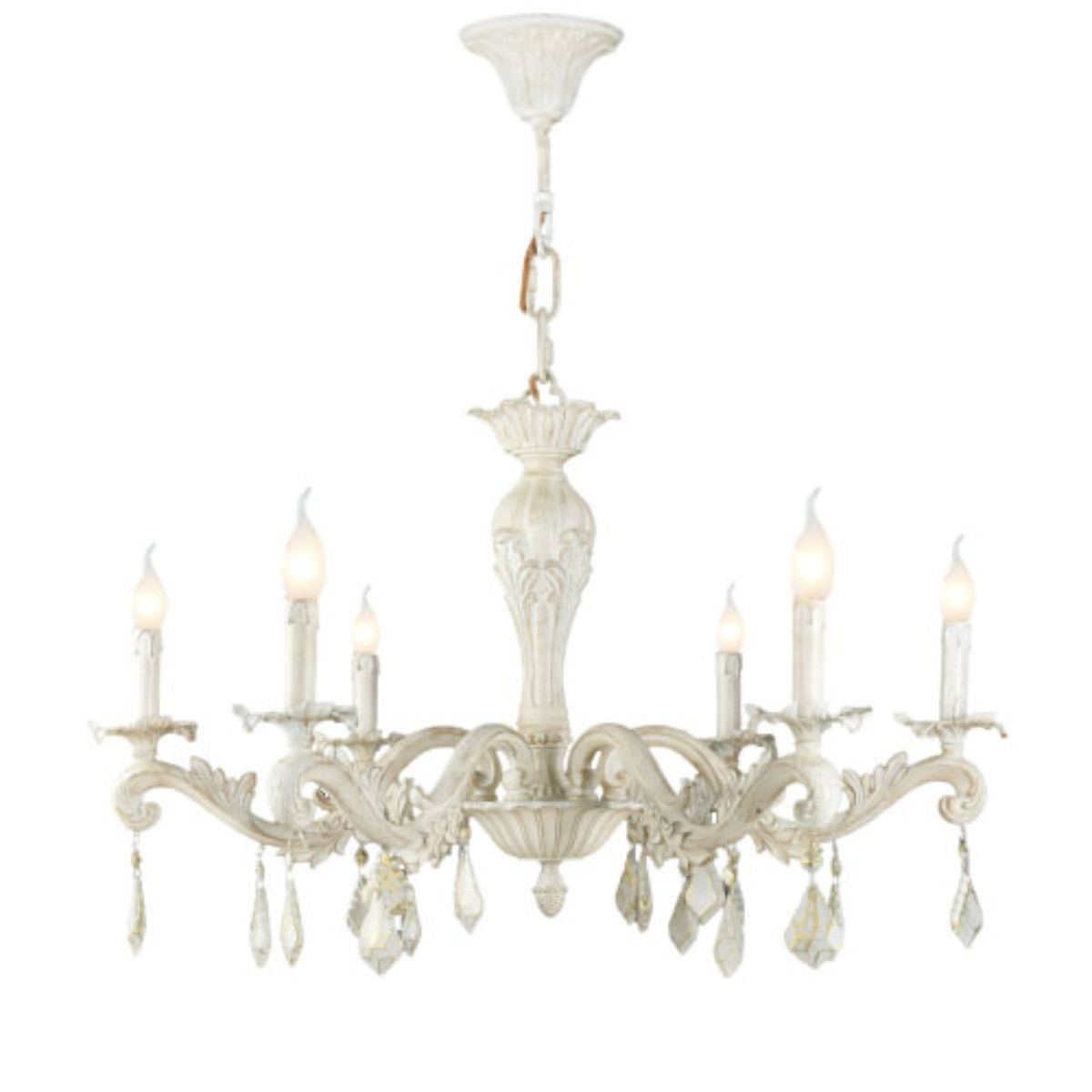 Venus Chandelier, 6 Lights, Aluminum, 88×84cm - Whitey