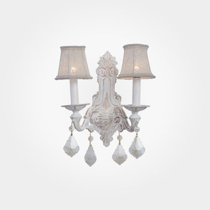 Bride 2 Lights Vintage Whitey Wall Lamp