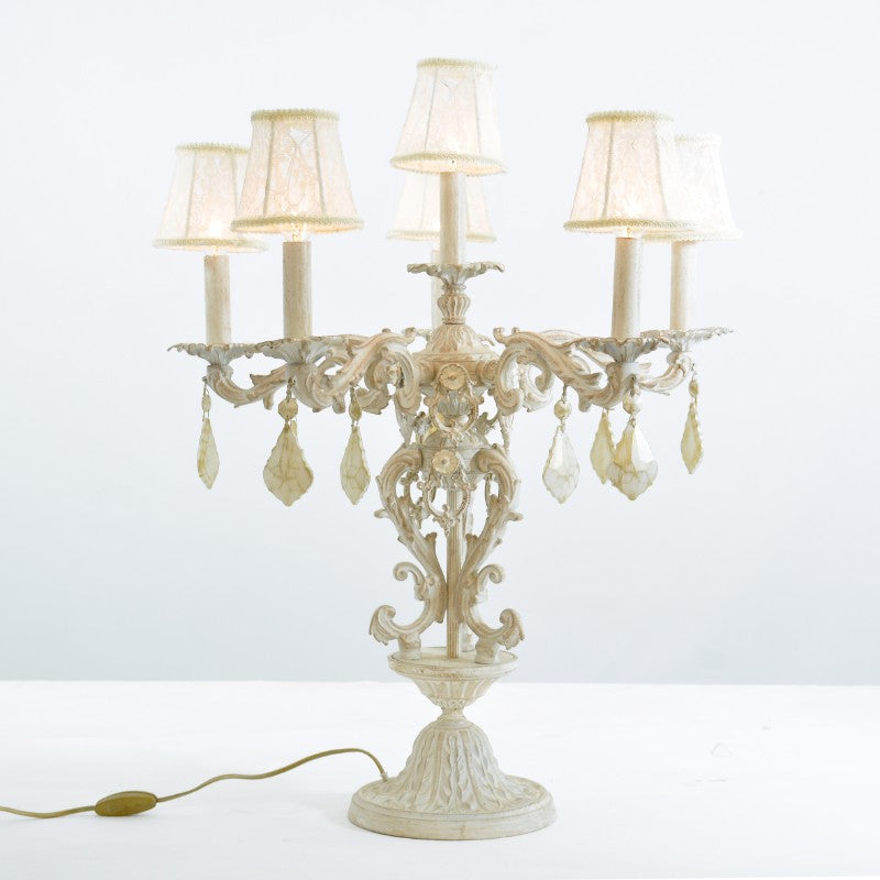 Candlestick 6 Lights Cockscomb Whitey Zone