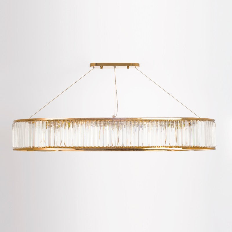 Chandelier 120 x 50 special product 2023 oval solitaire gold