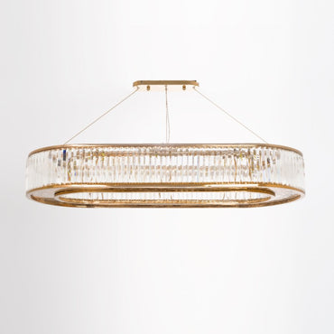 نجفة 120 × 50 منتج خاص 2023 سوليتير بيضاوي ذهبي