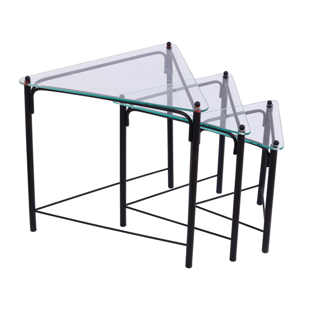 Triangle Table, Stainless steel, 54×56 cm - Black