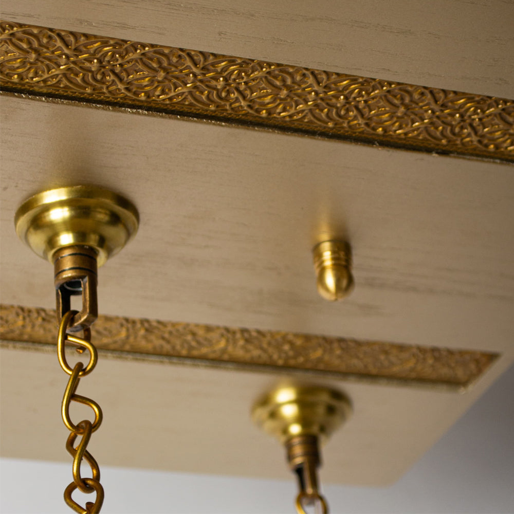 Arabesque Chandelier, 4 Lights, Copper, 40×70cm - Oxide