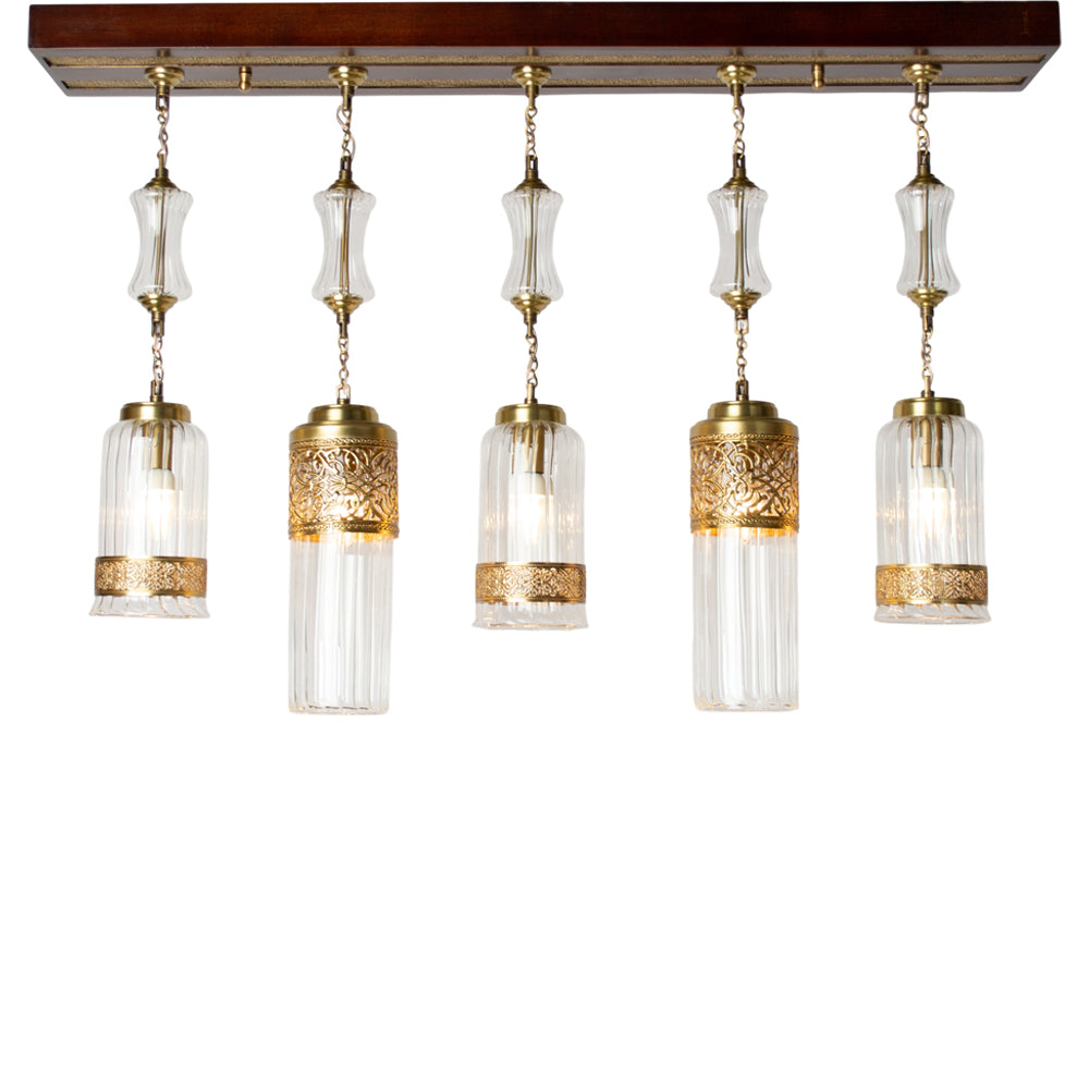 Arabesque Chandelier, Copper, 105×70cm - Oxide