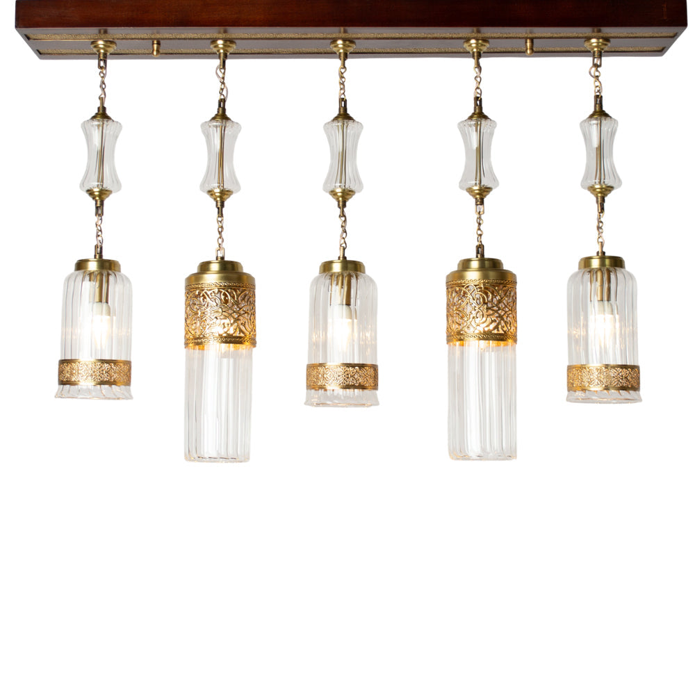 Arabesque Chandelier, Copper, 105×70cm - Oxide