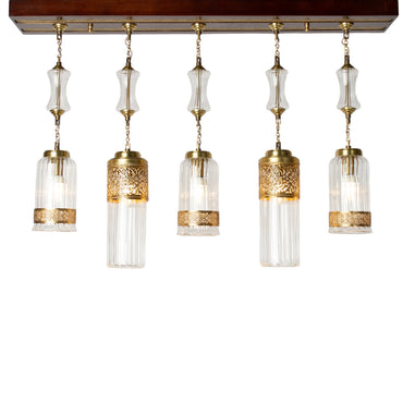 Arabesque Chandelier, Copper, 105×70cm - Oxide