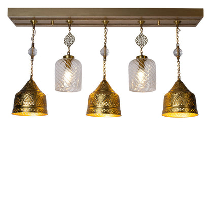 Chandelier, 5 Lights, Aluminum, 105×60cm - Oxide