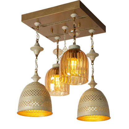 Chandelier, Copper, 40*40×63cm - Whitey