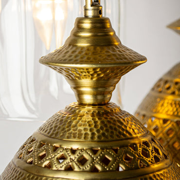 Chandelier, 4 Lights, Copper, 33×70cm - Oxide