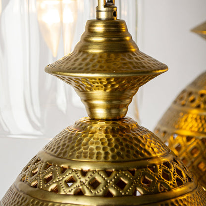 Chandelier, 4 Lights, Copper, 33×70cm - Oxide