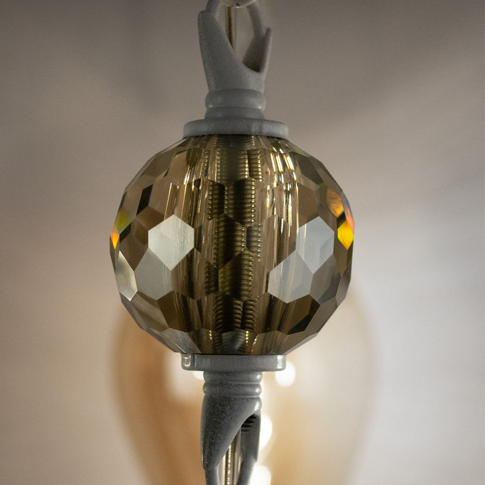 Chandelier, 6 Lights, Copper, 45×60cm - Whitey