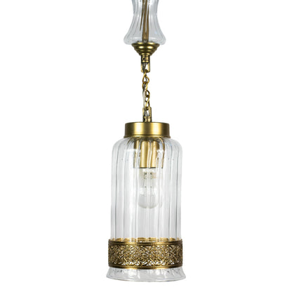 Arabesque Chandelier, 1 Lights, Copper, 14×65cm - Oxide