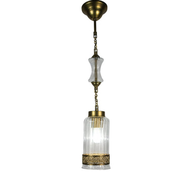 Arabesque Chandelier, 1 Lights, Copper, 14×65cm - Oxide