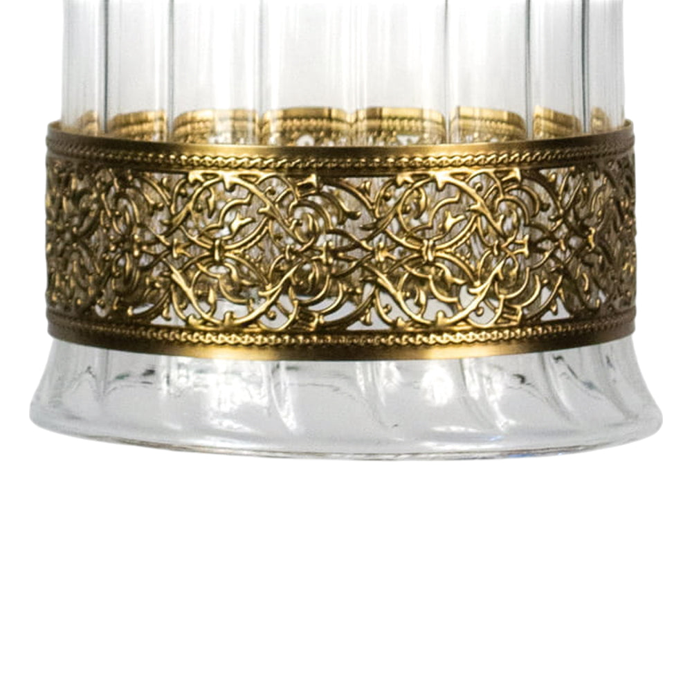 Arabesque Chandelier, 1 Lights, Copper, 14×65cm - Oxide
