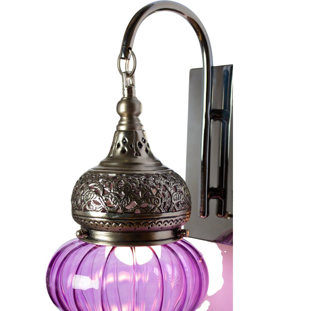 Wall Lamp, 1 Lights, Copper, 17×45cm - Silver