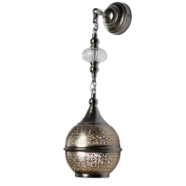 Wall Lamp, 1 Lights, Copper, 16×42cm - Silver