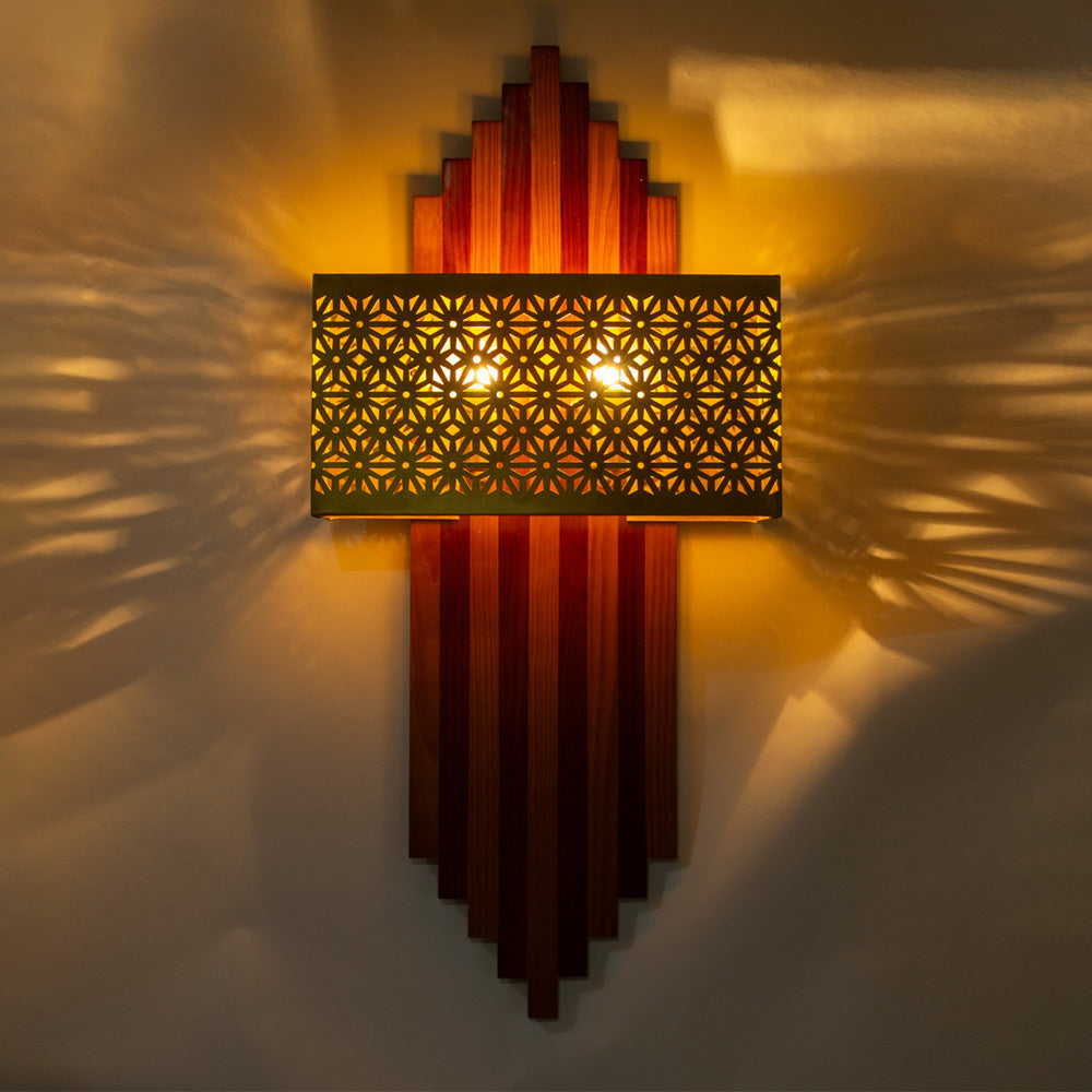 Arkt Wall Lamp, 2 Lights, Copper, 45×70cm - Antique light