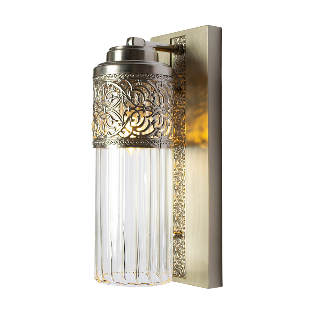 Arabesque Wall Lamp, 1 Lights, Copper, 12×36cm - Silver