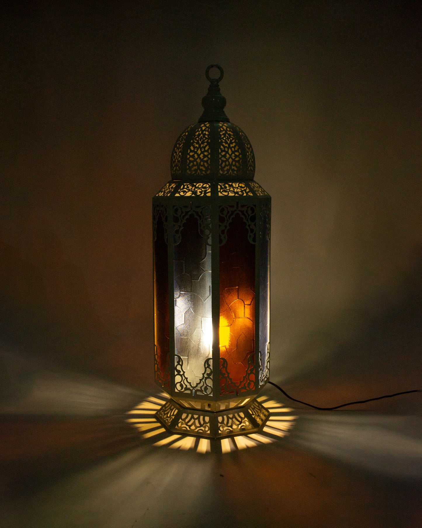 Ramadan Lantern, 1 Light, Metal, 75cm - Gold