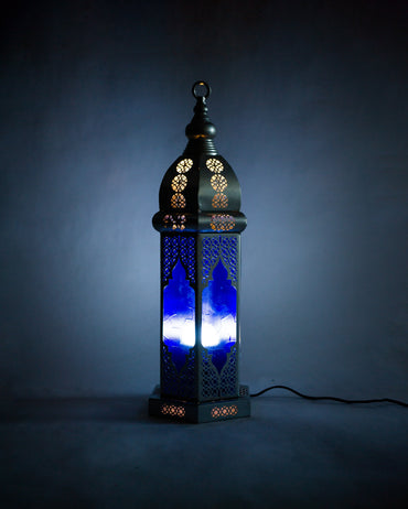 Ramadan Lantern, 1 Light, Metal, 65×25cm - Silver
