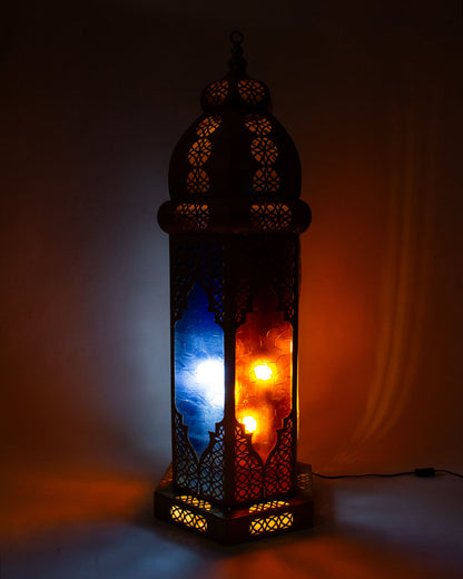 Ramadan Lantern, 1 Light, Metal, 65×25cm - Gold
