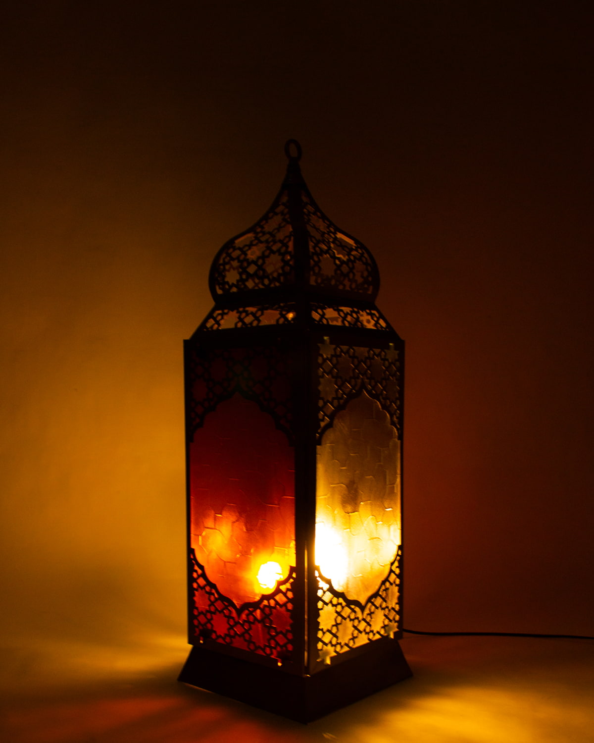 Ramadan Lantern, 1 Light, Metal, 95×30cm - Gold