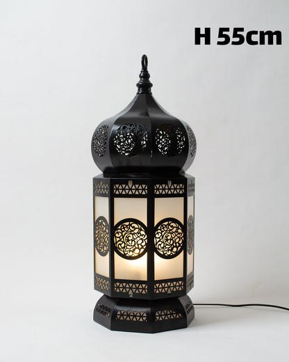 Ramadan Lantern, 1 Light, Metal, 55×22cm - Black