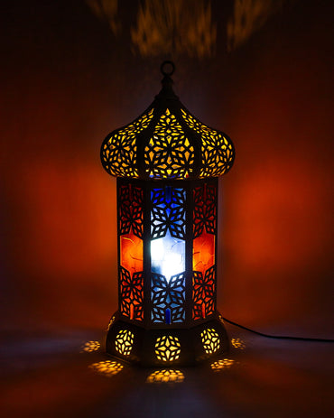 Ramadan Lantern, 1 Light, Metal, 55×32cm - Off White