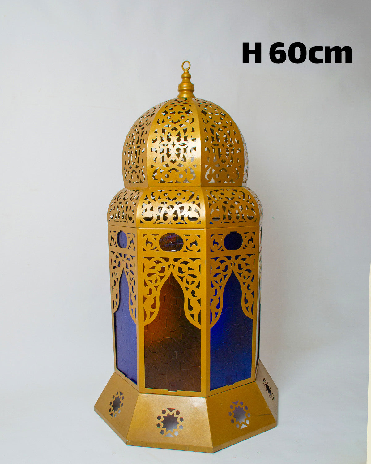 Ramadan Lantern, 1 Light, Metal, 60×25cm - Gold