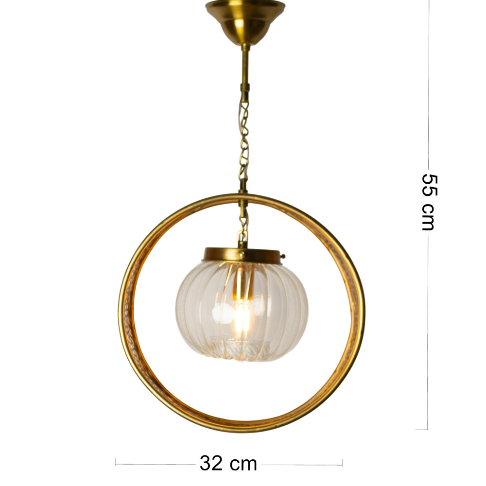 Arkt Pendant, 1 Lights, Copper, 32×55cm - Oxide
