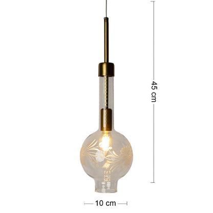 Pendant, 1 Lights, Copper, 10×45cm - Oxide