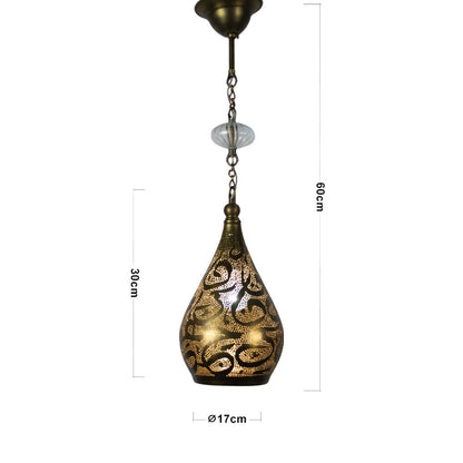 Pendant, 1 Lights, Copper, 17×60cm - Oxide