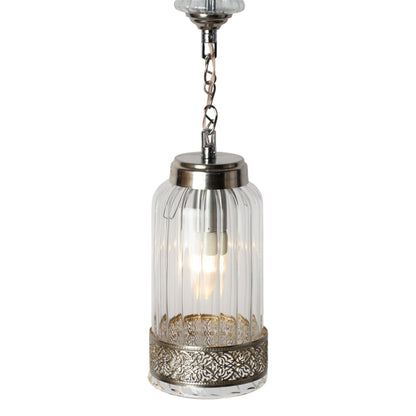 Arabesque Pendant, 1 Lights, Copper, 14×65cm - Silver